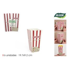 Set de 6 cubos de palomitas de cartón Algon 19.7x9.2 cm - Inde (24 Cajas) Precio: 25.4999998. SKU: B1AY6H95LE