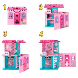 Barbie Jfw49 Casa de Chelsea - Casa de muñecas desplegable transformable con 5 áreas de juego, incluye muñeca y perrito, 15+ piezas Barbie Jfw49 Casa de Chelsea - Casa de muñecas desplegable transformable con 5 áreas de juego, incluye muñeca y perrito, 15+ piezas