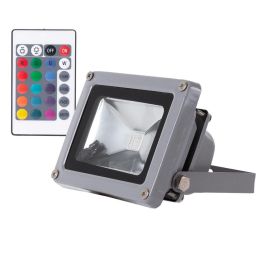Foco Proyector LED COB 10W 800Lm RGB IP65 con Mando a Distancia Aluminio 40.000H [JWSFL10RGB] Precio: 15.59000058. SKU: B1FJ24T7HG