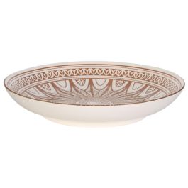 Home Deco Factory Plato Mirage Ø 25.5 cm x 4.5 cm Colección Oriental Estampado Interior