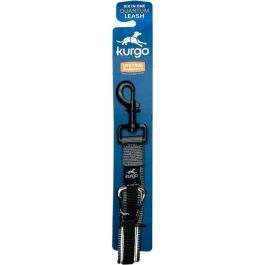 Kurgo KUR0729849177444 Correa manos libres Quantum 6 posiciones, 120-180 cm, Negro