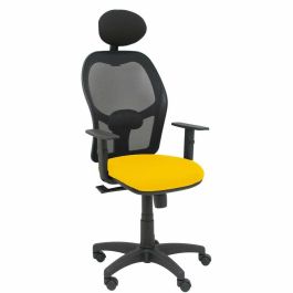 PIQUERAS Y CRESPO Silla Alocen malla negra asiento bali amarillo brazos regulables cabecero fijo Precio: 204.49999944. SKU: S5703929