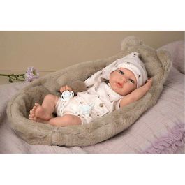 Muñeca reborn arias 40 cm lidia beige c/cuna Muñeca reborn arias 40 cm lidia beige c/cuna