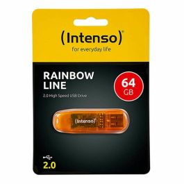 Intenso Lápiz USB 2.0 Rainbow line 64GB (3502490) Naranja transparente Precio: 8.59000054. SKU: S0200494