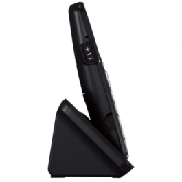 Panasonic Teléfono Inalámbrico KX-TGE250SPB DECT Negro con Bloqueo de Llamadas y Modo Eco para Personas Mayores Pantalla 1.8"