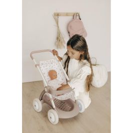 Baby Nurse Cochecito para Muñecas con Mango de 58 cm y Arco de Seguridad. Ideal para Niños +18 Meses.
