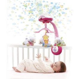 Vtech Baby Mobile Lumi Contador de Ovejas Rosa 3 en 1: Proyector, Luz Nocturna, Sensor de Sonido y Mando a Distancia 0-36 Meses