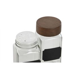 Especiero Basicos DKD Home Decor Transparente Natural 16.5 x 13 x 20.5 cm Set de 12