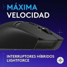 Logitech G309 LIGHTSPEED - Ratón Gaming Inalámbrico, 25 600 dpi, Bluetooth, Peso 86 g, 6 Botones, Negro, Compatible con PC/Mac