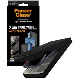 PanzerGlass Protector de Pantalla Privacidad para iPhone 17 Pro Max | Ultra-Wide Fit, Anti-Huellas, Resistente a Golpes y Rayones, Transparente