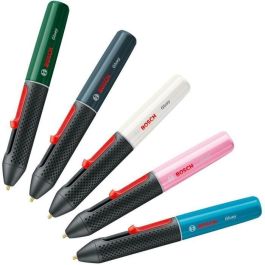 Bosch Pistola de Pegamento Caliente Gluey Marshmallow Blanca Compacta Versátil Bricolaje Madera Cartón Vidrio Diseño Bolígrafo