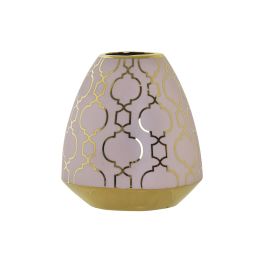 DKD Home Decor Jarrón Oriental Zeman Porcelana Rosa Dorado 16x16x18 cm Precio: 16.17528. SKU: S3032092