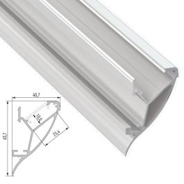 Perfíl Aluminio  CONVA 2,02M Precio: 55.94999949. SKU: 15096780161411