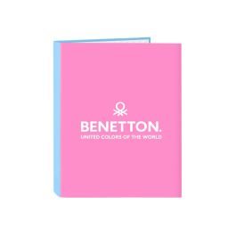 Carpeta de anillas Benetton Spring Rosa Azul cielo A4 26.5 x 33 x 4 cm Precio: 4.49999968. SKU: B1C9TGB54E