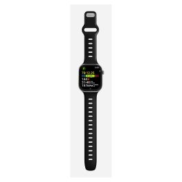 Nomad Tempo Band - Correa de Caucho para Apple Watch Series 7/8/SE y más, 45mm / 46mm, Negro