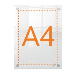 Pizarra blanca Nobo Transparente Acrílico