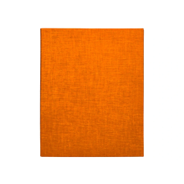 Liderpapel Carpeta de 4 anillas 25mm folio cartón forrado papel coat naranja