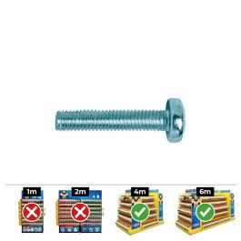 Celo Tornillo métrica alomado Philips DIN 7985 Ø6x20mm zincado - Caja 250 unid. Precio: 24.50000014. SKU: S7903740