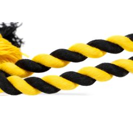 Gloria Bola Rejilla Goma Resistente con Cuerda para Perros - Juguete Flexible de 7 cm Diámetro y 30 cm Largo Total, Ideal para Lanzar, Buscar y Esconder Premios