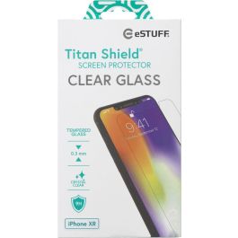 eSTUFF Protector Pantalla Titan Shield® para iPhone 11/XR, Vidrio Templado 9H Antirotura Compatible con Fundas Protección Superior
