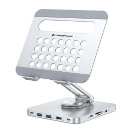 CONCEPTRONIC soporte tablet con docking 8 en 1, base giratoria de 360°, plegable, altura ajustable Precio: 83.79000014. SKU: B1DNQPE3RH