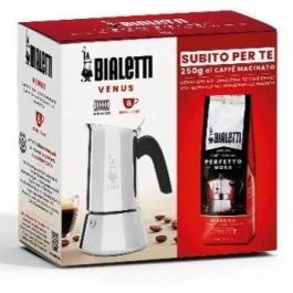 Cafetera italiana + 1 Café Perfetto Moka Classico - BIALETTI - VENUS - 6 tazas - 0,30 L - Paquete de 250 g - Plata Precio: 50.49999977. SKU: B16KM4MYS2