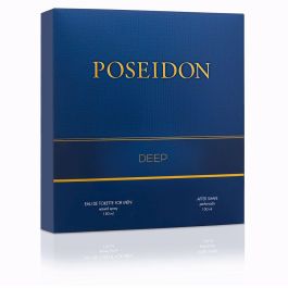 Poseidon DEEP MEN lote Estuche Perfume Hombre Eau de Toilette 150 ml + Aftershave 150 ml