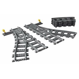 Lego City Cambios de Agujas, Accesorios para Vías de Tren de Juguete, 7 Piezas