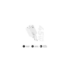 SUBBLIM SUBCHG-6G4520 - Cargador de Pared GaN 45W Doble USB-C PD/PPS Ultracompacto Blanco para Portátiles y Smartphones Precio: 22.49999961. SKU: B1BR2JEJJW