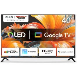 Chiq L40QG7L TV QLED 40" (100cm) Full HD (1920x1080) Smart TV con Google TV, Wi-Fi, HDR10 y Dolby Audio, Negro