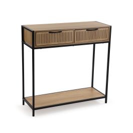 Mesa de entrada Nashville Versa 30x80 cm - Madera MDF y Metal Mesa de entrada Nashville Versa 30x80 cm - Madera MDF y Metal