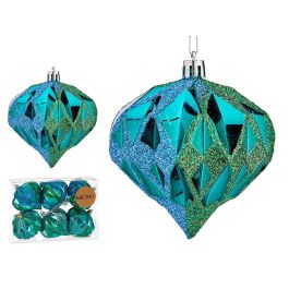 Set 6 Bolas Diamante Turquesa 8 cm - Krist+ (12 Unidades) Precio: 50.94999998. SKU: B1H42LWBDJ