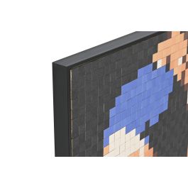 DKD Home Decor Cuadro Moderno Negro Azul Naranja Abstracto 3.5 x 90 x 60 cm (2 Unidades) MDF PS