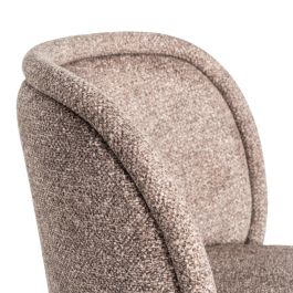 Silla Jaspeado Taupe Tejido-Metal 56 X 56 X 78 cm