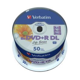 Verbatim DVD+R Double Layer Inkjet Printable 8x Life Series, 50pcs Verbatim DVD+R Double Layer Inkjet Printable 8x Life Series, 50pcs