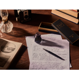 Belius Origen 1995 Roller Aluminio Textura Cepillada Color Negro Tinta Negra 0.7 mm Caja Diseño