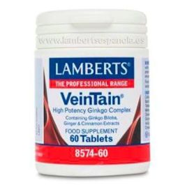 LAMBERTS Vein Tain 60Cap. Complemento para la Circulación Periférica con Ginkgo Biloba y Jengibre, Apto Veganos Precio: 34.4999996. SKU: B1F2YNDX8V