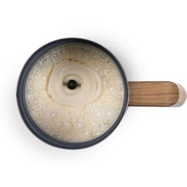 Domo DO745MF Espumador de Leche 500 W 150 ml Base 360° Gris/Madera