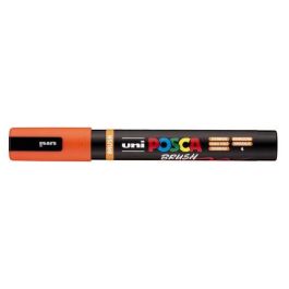 POSCA PC-5Br Marcador Brush Punta M Semiflexible Naranja - Base Agua, Secado Rápido, UV Resistente Precio: 2.8900003. SKU: B1H3ABRQ8R