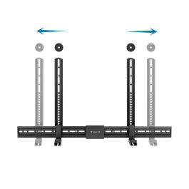 TOOQ SOPORTE PARA BARRA DE SONIDO UNIVERSAL MULTI-INSTALACION NEGRO TOOQ SOPORTE PARA BARRA DE SONIDO UNIVERSAL MULTI-INSTALACION NEGRO