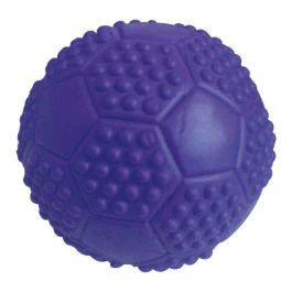 Gloria Pelota de Fútbol para Perros con Sonido, de Goma Resistente, Diámetro 7 cm - Juguete Interactivo para Botar y Lanzar