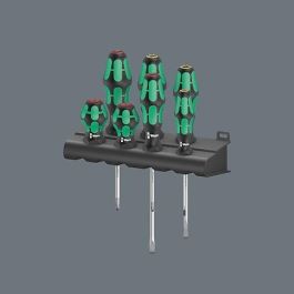 Wera 05008900001 Juego de 7 destornilladores manuales Wera 300/7 Mix 1 Phillips y Planos con mango multicomponente