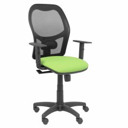 PIQUERAS Y CRESPO Silla Alocen malla negra asiento bali pistacho brazos regulables Precio: 192.49999989. SKU: S5703803
