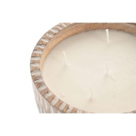 DKD Home Decor Vela Tropical Marrón Claro de Cera de Soja y Mango 17x17x8 cm 710g