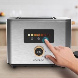 Cecotec 04843 Tostadora 950W para 2 Rebanadas, Acero Inoxidable, Panel Táctil Digital con Pantalla a Color Cecotec 04843 Tostadora 950W para 2 Rebanadas, Acero Inoxidable, Panel Táctil Digital con Pantalla a Color