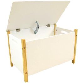 SCANDIWOOD Caja de juguetes de madera 37,5 x 60 x36 cm para niños