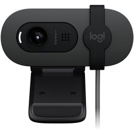 Logitech Brio 105 Business Webcam 1080p con Obturador de Privacidad, Micrófono y Plug-and-Play. Ideal para Empresas, compatible con Windows, macOS, Google Meet.