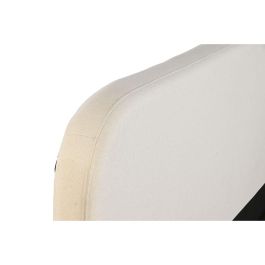 DKD Home Decor Cama Urban Crudo 219x104x170 cm para colchón de 150x200 de Poliéster y Madera