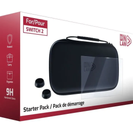 Onlan Paquete de inicio 3015220019449 para Nintendo Switch 2 - Funda negra, Protector de pantalla y Joysticks