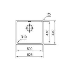 Fregadero de Un Seno Mepamsa SQUARE 40.50 Fregadero de Un Seno Mepamsa SQUARE 40.50
